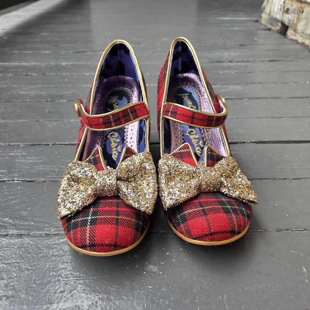 Irregular Choice Navy Pink Heels with Whimsical Design